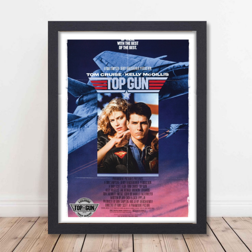 Top Gun Marveric Movie Poster Frame Action Thriller Film Framed Posters Hollywood Movies Artwork Canvas Painting Photo Frames  For Wall Decor Living Room Bedroom  Study Room Restraunt Cafe Office & Home Decoration Artwork