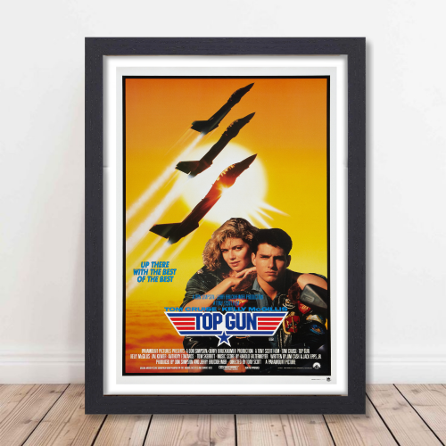 Top Gun Marveric Movie Poster Frame Action Thriller Film Framed Posters Hollywood Movies Artwork Canvas Painting Photo Frames  For Wall Decor Living Room Bedroom  Study Room Restraunt Cafe Office & Home Decoration Art work