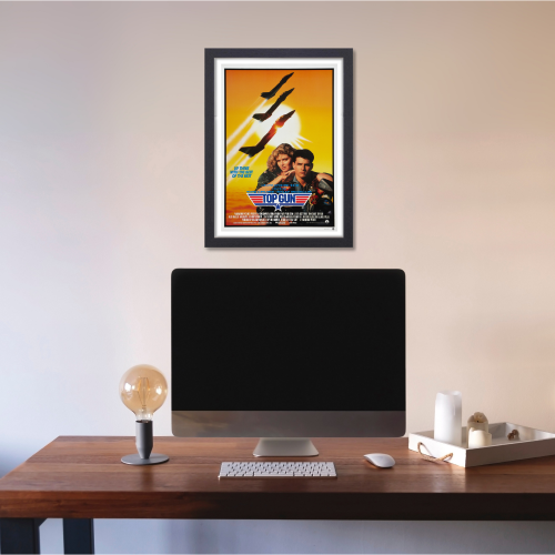 Top Gun Marveric Movie Poster Frame Action Thriller Film Framed Posters Hollywood Movies Artwork Canvas Painting Photo Frames  For Wall Decor Living Room Bedroom  Study Room Restraunt Cafe Office & Home Decoration Art work