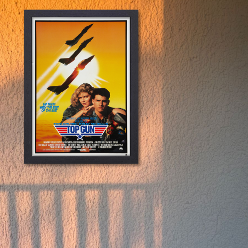 Top Gun Marveric Movie Poster Frame Action Thriller Film Framed Posters Hollywood Movies Artwork Canvas Painting Photo Frames  For Wall Decor Living Room Bedroom  Study Room Restraunt Cafe Office & Home Decoration Art work