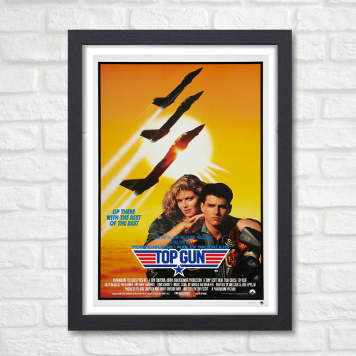 Top Gun Marveric Movie Poster Frame Action Thriller Film Framed Posters Hollywood Movies Artwork Canvas Painting Photo Frames  For Wall Decor Living Room Bedroom  Study Room Restraunt Cafe Office & Home Decoration Art work