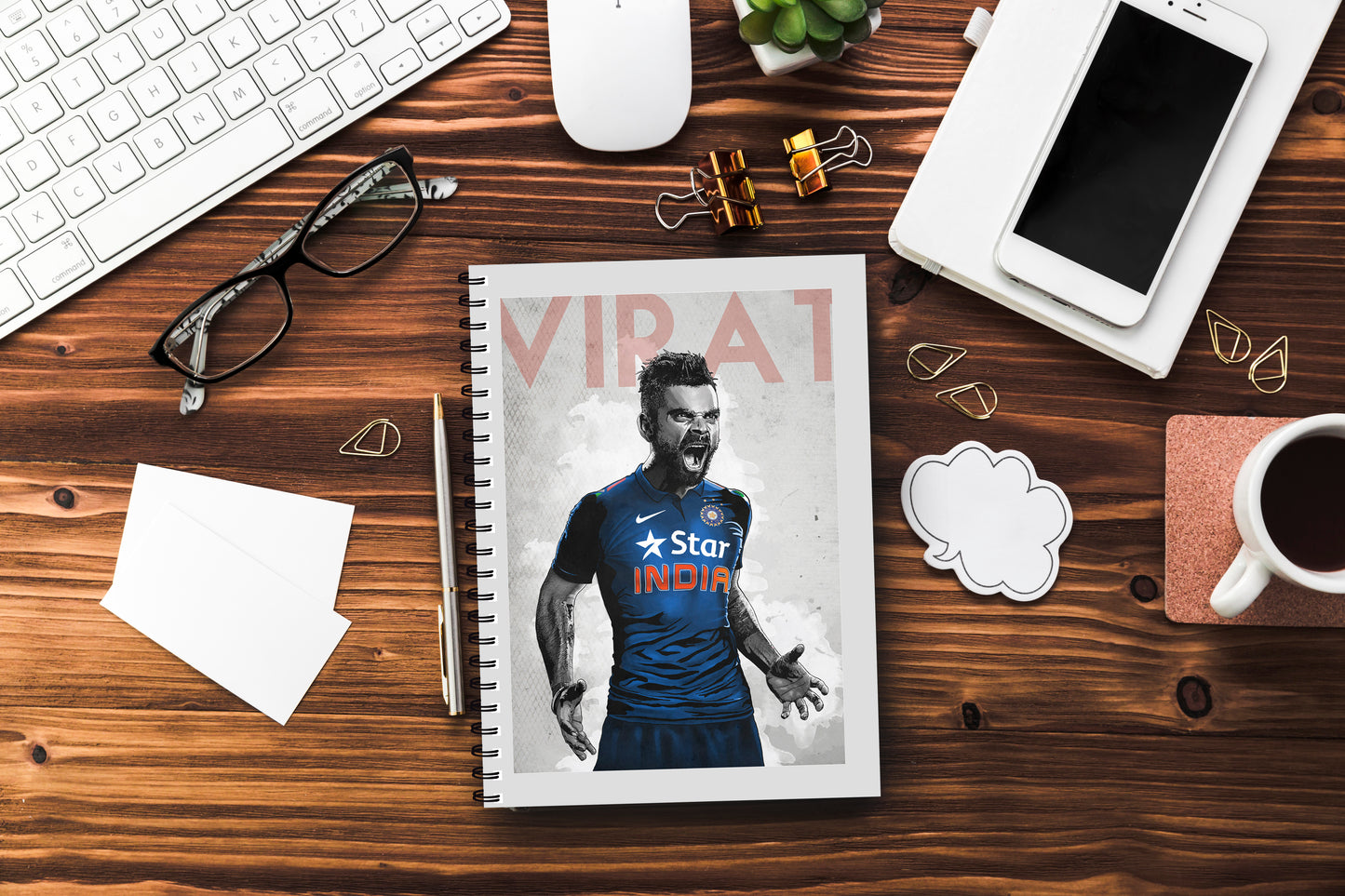 Virat Kohli Printed Notebook