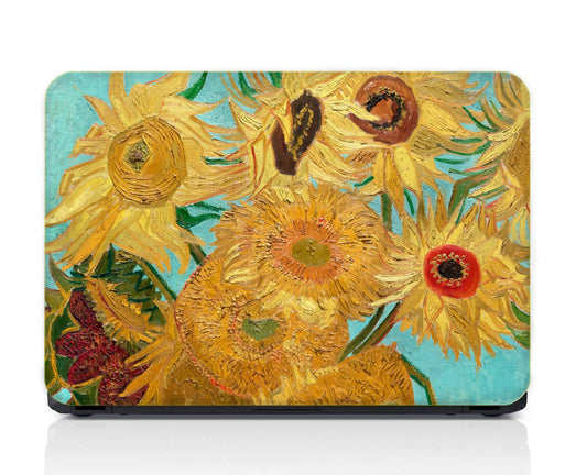 Van Gogh Sun Flower Famous Painting Natural And Creativity Vinyl Waterproof Laptopskin