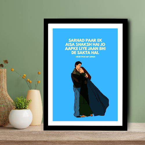 Veer Zaara Movie Poster Frame Actor Shahrukh Khan Framed Posters Bollywood Movies Dialouges Artwork Canvas Painting Photo Frames For wall decor Restraunt Cafe Bedroom Living Room Decoration Home Office, veer zaara movie poster, veer zaara movie poster hd, veer zaara movie wall poster, veer zaara movie wall poster hd, veer zaara movie wall frames, veer zaara movie wall frame design, veer zaara movie wall frame images, veer zaara movie wall frame poster, veer zaara movie wall frame photo, veer zaara poster
