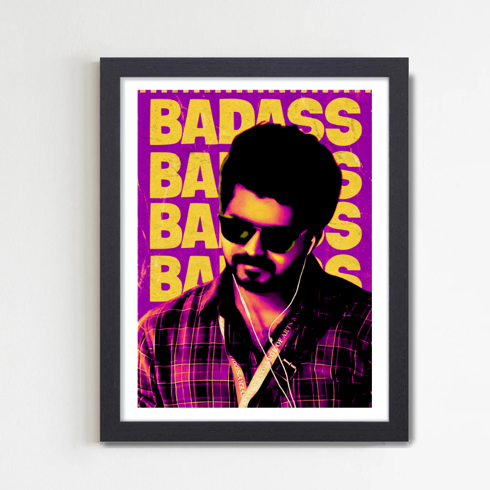 Actor Vijay “Badass” Poster Frame, Tamil Movie Framed Poster, Tamil Movie Posters, Tamil Actors Posters for wall decor, room decor, Living aera, Dining hall Tamil Cinema wall decor, Tamil Actor Posters, Vijay Actor, Vijay Poster for wall, Suriya Framed Poster, Suriya Actor Photo, Actor Suriya wall Posters, Tamil Movie Posters for wall, Tamil Movie Posters, Aesthetic wall Posters tamil Movie, Tamil Actors Posters for wall, Tamil actors wall stickers, Tamil quotes wall frames, Tamil Motivational Wall Frames
