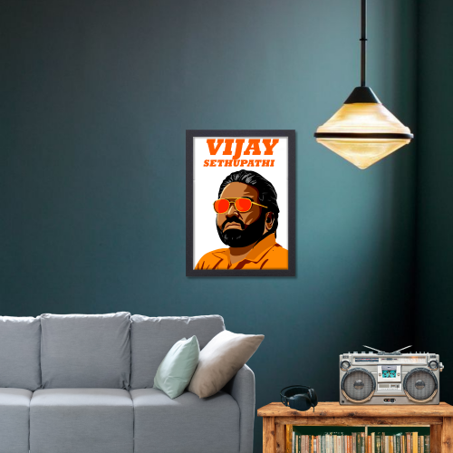 Vijay Sethupathi Poster Frame Artwork South Actor Framed Posters Indian Tollywood Tamil Movie Actors Canvas Painting Photo Frames for Wall Decor Bedroom Dining Hall Kitchen Restraunt cafe & Office walls decoration, vijay sethupathi poster, vijay sethupathi movie poster, tamil actors poster, south actor poster, south hero poster, tamil actor poster, tamil movie posters, tamil movie poster prompt, tamil movie poster design, tamil movie posters for wall, tamil movie poster 4k, tamil movie posters hd