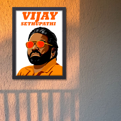 Vijay Sethupathi Poster Frame Artwork South Actor Framed Posters Indian Tollywood Tamil Movie Actors Canvas Painting Photo Frames for Wall Decor Bedroom Dining Hall Kitchen Restraunt cafe & Office walls decoration, vijay sethupathi poster, vijay sethupathi movie poster, tamil actors poster, south actor poster, south hero poster, tamil actor poster, tamil movie posters, tamil movie poster prompt, tamil movie poster design, tamil movie posters for wall, tamil movie poster 4k, tamil movie posters hd