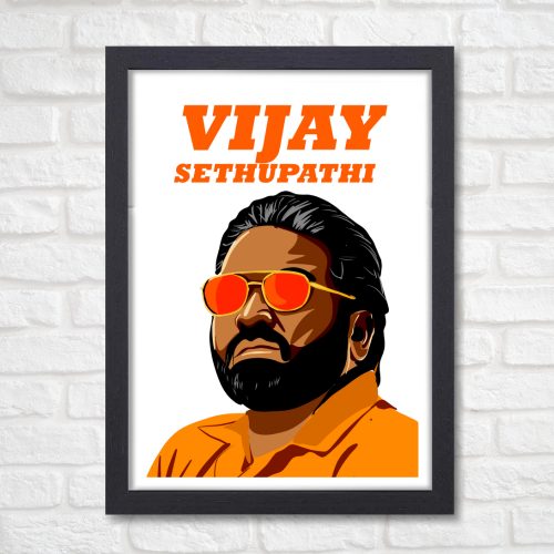 Vijay Sethupathi Poster Frame Artwork South Actor Framed Posters Indian Tollywood Tamil Movie Actors Canvas Painting Photo Frames for Wall Decor Bedroom Dining Hall Kitchen Restraunt cafe & Office walls decoration, vijay sethupathi poster, vijay sethupathi movie poster, tamil actors poster, south actor poster, south hero poster, tamil actor poster, tamil movie posters, tamil movie poster prompt, tamil movie poster design, tamil movie posters for wall, tamil movie poster 4k, tamil movie posters hd
