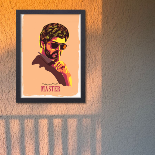 Vijay Thalapathy Poster Frame Artwork South Actor Framed Posters Indian Tollywood Tamil Movie Actors Canvas Painting Photo Frames for Wall Decor Bedroom Dining Hall Kitchen Restraunt cafe & Office walls decoration, Vijay Thalapathy poster, Vijay Thalapathy cm poster, Vijay poster, Vijay poster tvk, Vijay poster milk, Vijay poster hd, tamil actors poster, south actor poster, south hero poster, tamil actor poster, tamil movie posters, tamil movie poster prompt, tamil movie poster design, tamil movie posters 