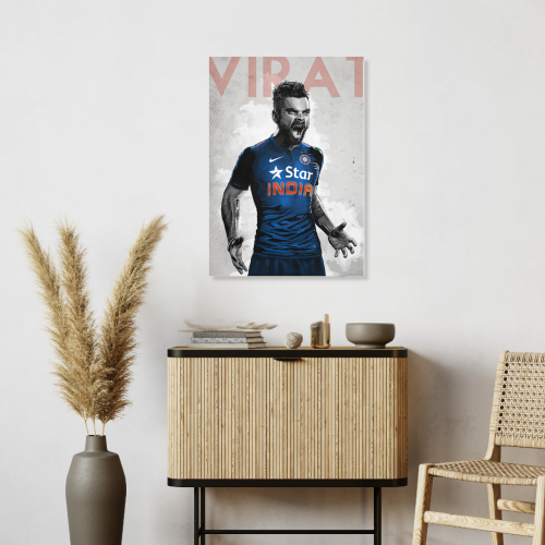 Cricketer Virat Kohli Poster Cricket Players Motivational Poster, Player King Kohli poster For wall decor, room decoration home bedroom living room Paintings Hostel Boys Ideal For Cricket Fans Kohli Poster, Virat Kohli Poster, Virat Kohli Poster, Virat Kohli posters for wall, Kohli Posters for wall, Virat Kohli Frame, Virat Kohli Poster Framed, Virat Kohli Motivational wall frames, Kohli Frame, Virat Kohli Photo frame for wall, virat kohli frame for wall, Virat Kohli Poster framed, Virat Kohli Posters