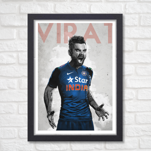 Cricketer Virat Kohli Poster Cricket Players Motivational Poster, Player King Kohli poster For wall decor, room decoration home bedroom living room Paintings Hostel Boys Ideal For Cricket Fans Kohli Poster, Virat Kohli Poster, Virat Kohli Poster, Virat Kohli posters for wall, Kohli Posters for wall, Virat Kohli Frame, Virat Kohli Poster Framed, Virat Kohli Motivational wall frames, Kohli Frame, Virat Kohli Photo frame for wall, virat kohli frame for wall, Virat Kohli Poster framed, Virat Kohli Posters