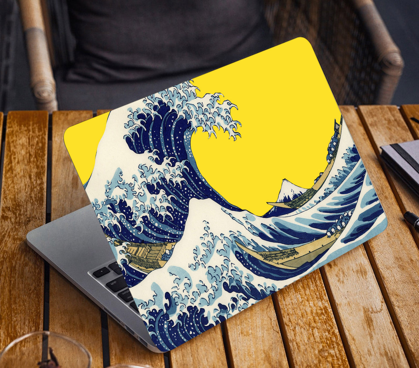 Kangra Waves Laptop Skin Vinyl, No Bubble, Multicolor 11.6"- 15.6" inch Laptop