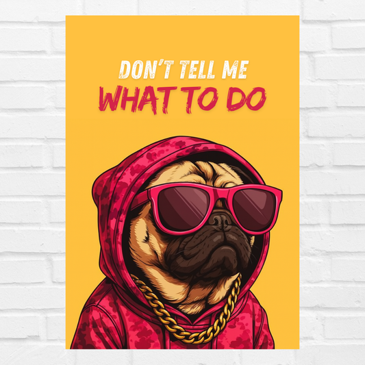 Dog Funny Quote Painting Framed Poster, Wall Art for Home & Office living Room Bedroom decor Gift Wallpaper Paintings Stickers