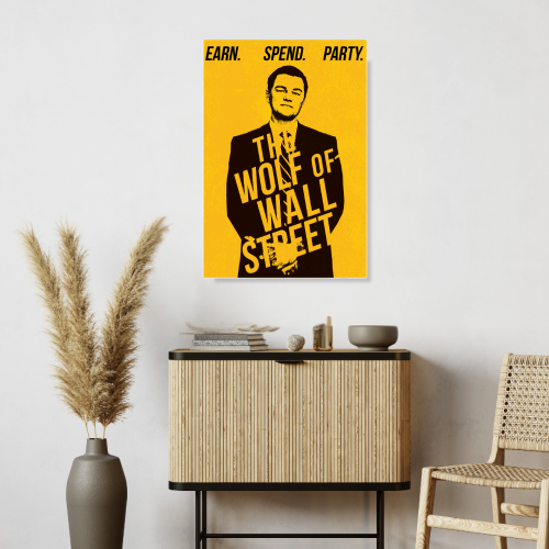 The Wolf of Wall Street Movie Poster Frame Hollywood Movies Framed Posters Film Cinema Artwork Canvas Painting Photo Frames For Wall Decor Living Room Bedroom  Study Room Restraunt Cafe Office & Home Decoration, the wolf of wall street movie poster,the wolf of wall street original movie poster, the wolf of wall street movie poster framed, the wolf of wall street movie poster hd, the wolf of wall street cinema poster, the wolf of wall street signed movie poster, the wolf of wall street official movie poster