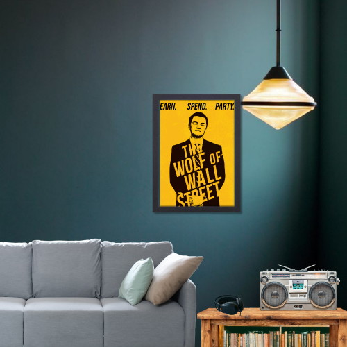 The Wolf of Wall Street Movie Poster Frame Hollywood Movies Framed Posters Film Cinema Artwork Canvas Painting Photo Frames For Wall Decor Living Room Bedroom  Study Room Restraunt Cafe Office & Home Decoration, the wolf of wall street movie poster,the wolf of wall street original movie poster, the wolf of wall street movie poster framed, the wolf of wall street movie poster hd, the wolf of wall street cinema poster, the wolf of wall street signed movie poster, the wolf of wall street official movie poster