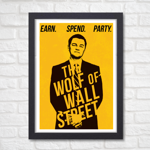 The Wolf of Wall Street Movie Poster Frame Hollywood Movies Framed Posters Film Cinema Artwork Canvas Painting Photo Frames For Wall Decor Living Room Bedroom  Study Room Restraunt Cafe Office & Home Decoration, the wolf of wall street movie poster,the wolf of wall street original movie poster, the wolf of wall street movie poster framed, the wolf of wall street movie poster hd, the wolf of wall street cinema poster, the wolf of wall street signed movie poster, the wolf of wall street official movie poster