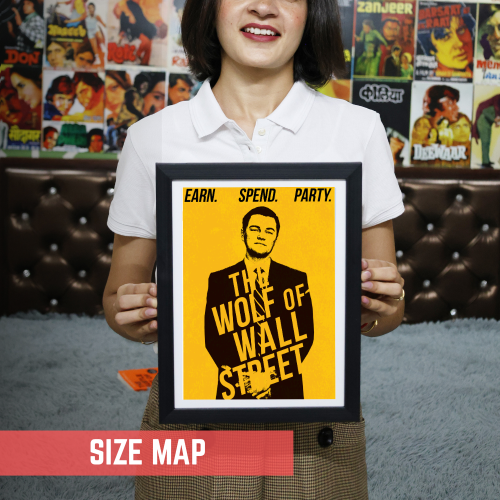The Wolf of Wall Street Movie Poster Frame Hollywood Movies Framed Posters Film Cinema Artwork Canvas Painting Photo Frames For Wall Decor Living Room Bedroom  Study Room Restraunt Cafe Office & Home Decoration, the wolf of wall street movie poster,the wolf of wall street original movie poster, the wolf of wall street movie poster framed, the wolf of wall street movie poster hd, the wolf of wall street cinema poster, the wolf of wall street signed movie poster, the wolf of wall street official movie poster