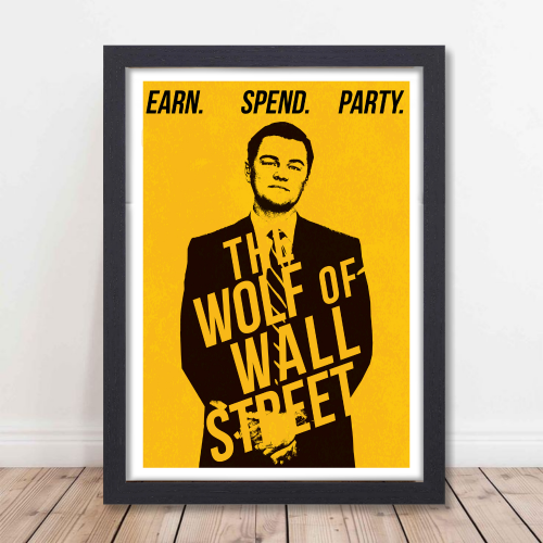 The Wolf of Wall Street Movie Poster Frame Hollywood Movies Framed Posters Film Cinema Artwork Canvas Painting Photo Frames For Wall Decor Living Room Bedroom  Study Room Restraunt Cafe Office & Home Decoration, the wolf of wall street movie poster,the wolf of wall street original movie poster, the wolf of wall street movie poster framed, the wolf of wall street movie poster hd, the wolf of wall street cinema poster, the wolf of wall street signed movie poster, the wolf of wall street official movie poster