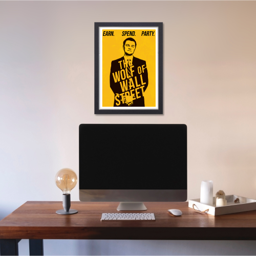 The Wolf of Wall Street Movie Poster Frame Hollywood Movies Framed Posters Film Cinema Artwork Canvas Painting Photo Frames For Wall Decor Living Room Bedroom  Study Room Restraunt Cafe Office & Home Decoration, the wolf of wall street movie poster,the wolf of wall street original movie poster, the wolf of wall street movie poster framed, the wolf of wall street movie poster hd, the wolf of wall street cinema poster, the wolf of wall street signed movie poster, the wolf of wall street official movie poster