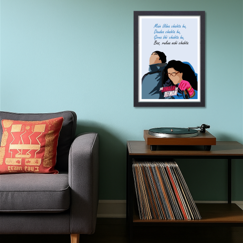 Ye Jawani Hai Deewani Movie Frame Poster Bollywood Movies Motivational Quote Wall Art Decor Ranbeer Kapoor Photo Frames Actress Deepika PadukonPosters Canvas Painting For Restraunt Cafe Students Bedroom Living Room Decoration Home Office wall Poster Gift, ye jawani ye diwani movie poster, yeh jawaani hai deewani movie poster, yeh jawaani hai deewani movie poster hd, yeh jawaani hai deewani movie dialogues poster, yeh jawaani hai deewani poster, yeh jawaani hai deewani poster hd, yeh jawaani hai deewani 