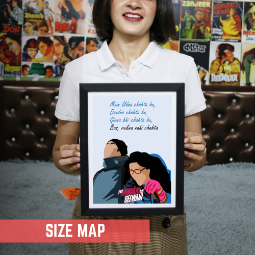 Ye Jawani Hai Deewani Movie Frame Poster Bollywood Movies Motivational Quote Wall Art Decor Ranbeer Kapoor Photo Frames Actress Deepika PadukonPosters Canvas Painting For Restraunt Cafe Students Bedroom Living Room Decoration Home Office wall Poster Gift, ye jawani ye diwani movie poster, yeh jawaani hai deewani movie poster, yeh jawaani hai deewani movie poster hd, yeh jawaani hai deewani movie dialogues poster, yeh jawaani hai deewani poster, yeh jawaani hai deewani poster hd, yeh jawaani hai deewani 