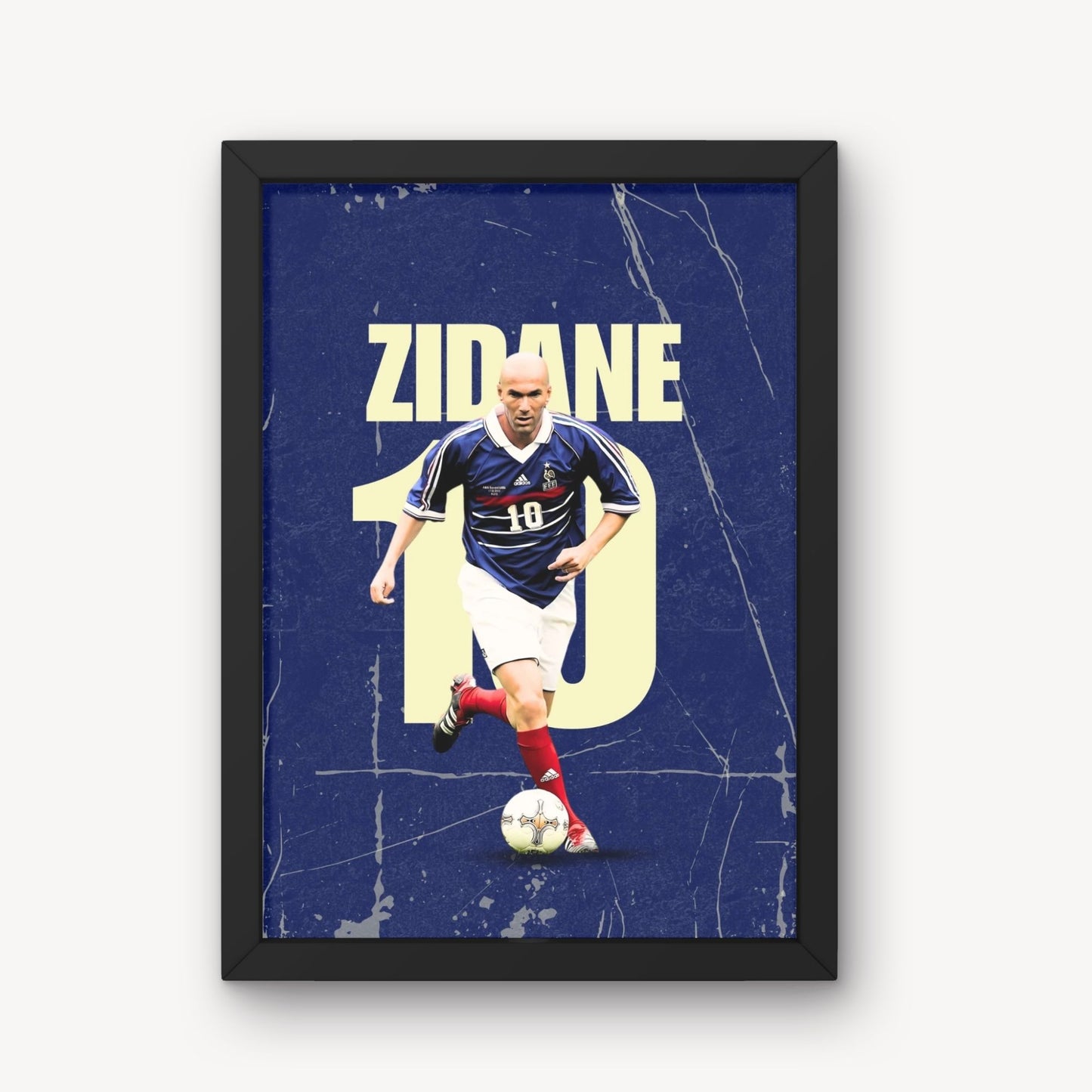 Zidane Football Player Art