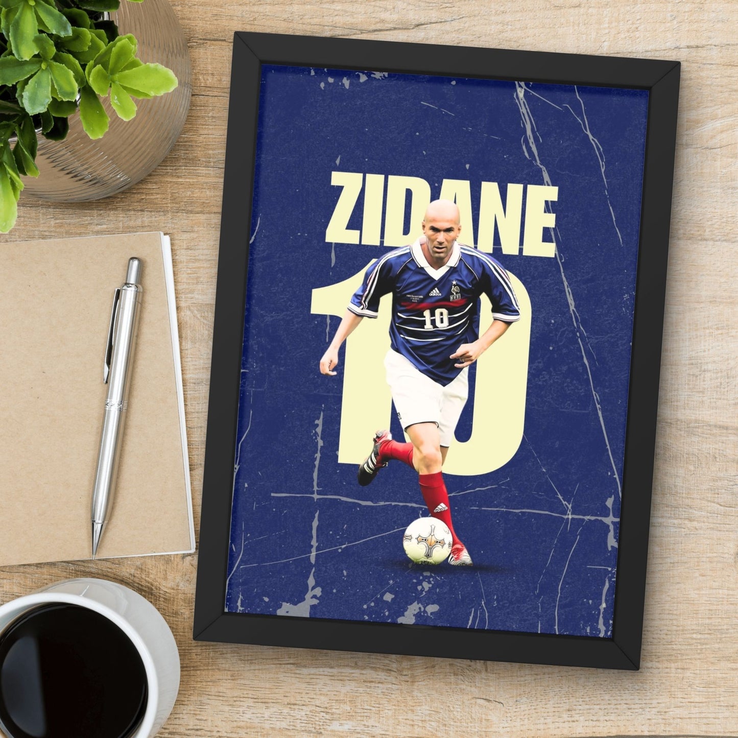 Zidane Football Player Art