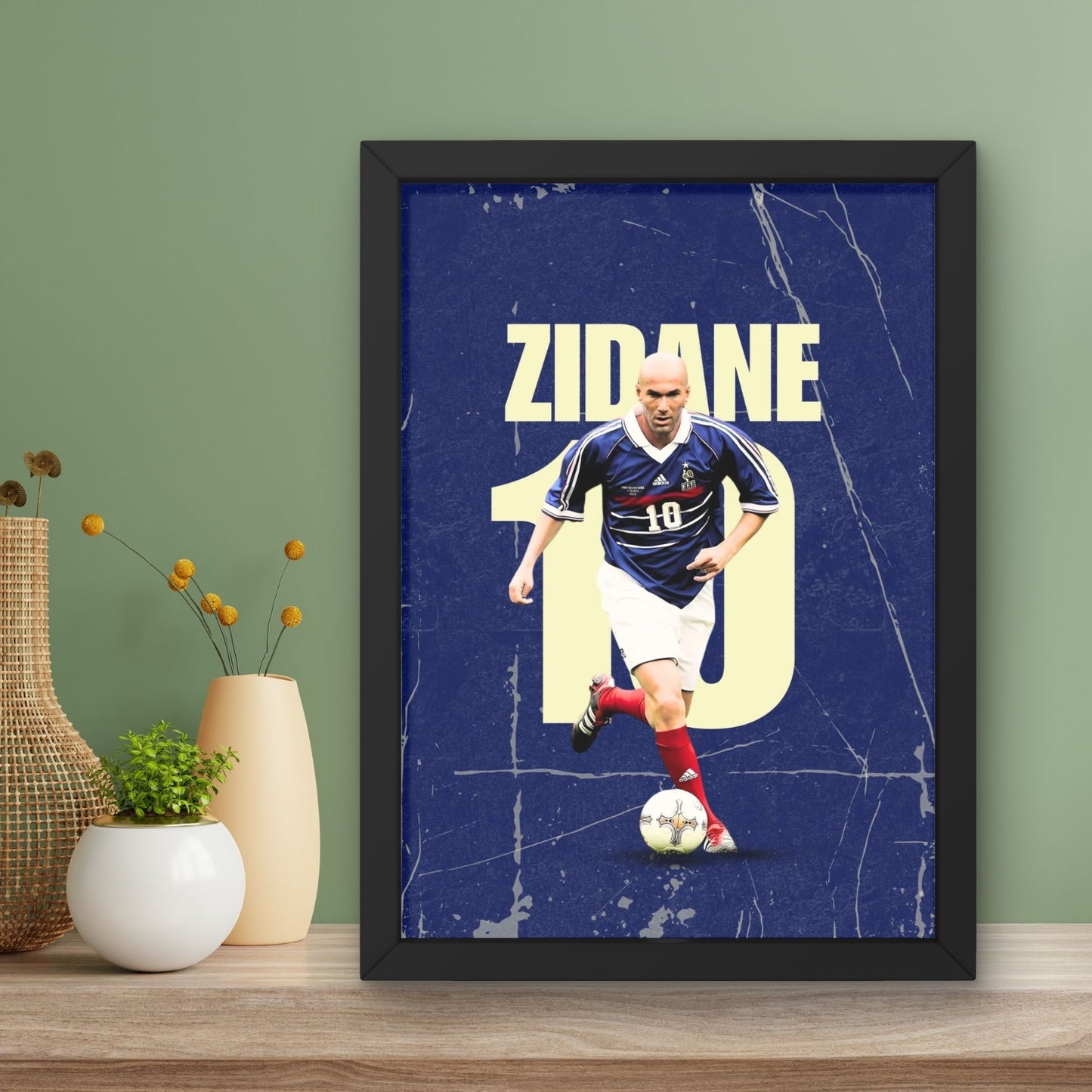 Zidane Football Player Art