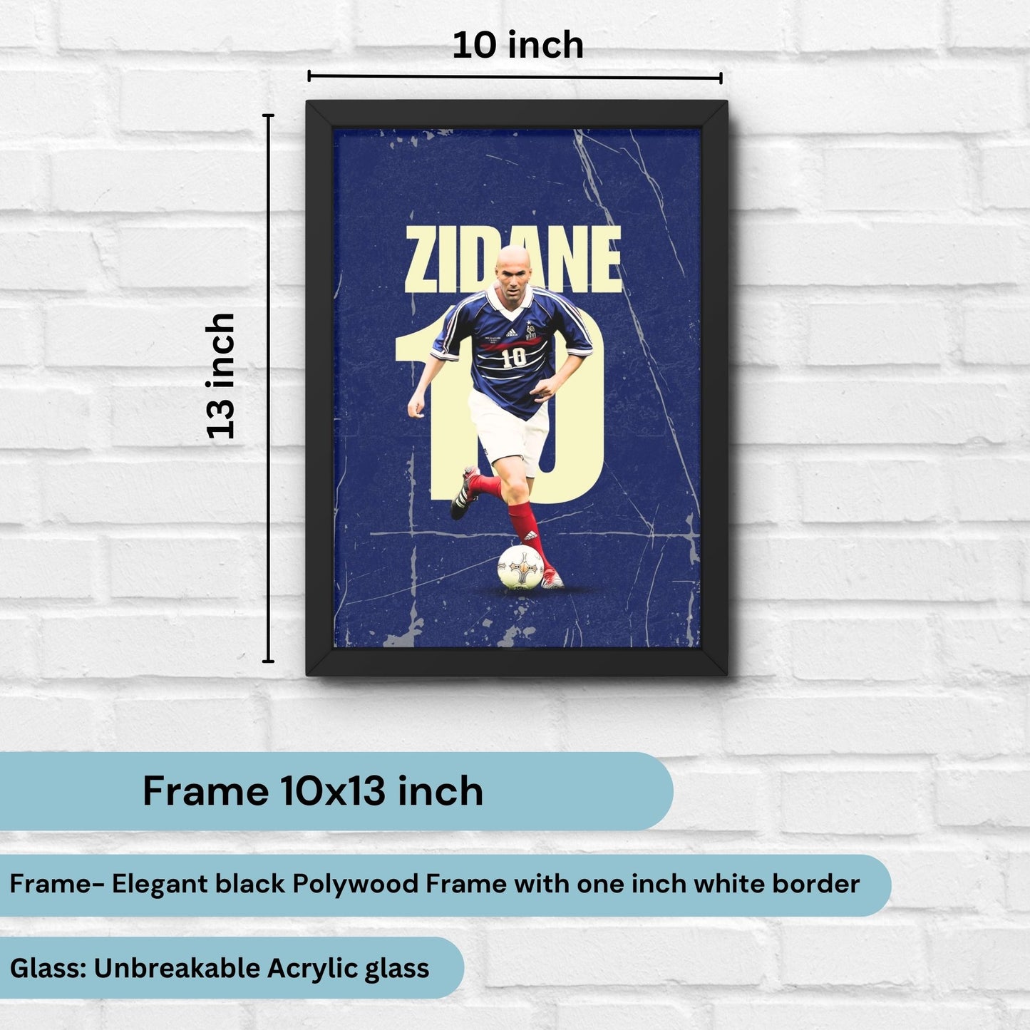 Zidane Football Player Art