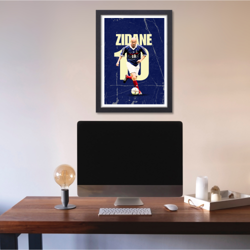 Zinedine Zidane Poster Frame French Association Football Manager Framed Poster Game Sport Players Artwork Canvas Painting with Photo Frames for wall decor for Livingroom restraunt cafe Boys room bedroom turf Home & Office Decoration, zidane juventus poster, zidane poster real madrid, zidane worls cup poster, zidane poster framed, zinedine zidane poster, zinedine zidane photos,  zinedine zidane frame, zinedine zidane frames, zidane framed shirt, zidane framed jersey, zidane framed picture, zidane photo frame
