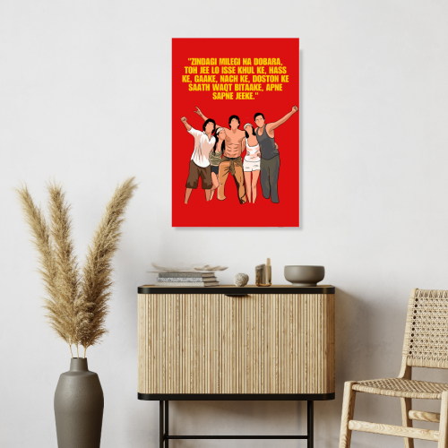 Zindagi Na Milegi Dobara Movie Frame Poster Movie Quote Wall Art Decor Photo Frames Poster Canvas Painting For Bedroom Living Room Decoration Home Office wall Poster Gift, zindagi milegi na daubara poster, zindagi na milegi dobara picture, bollywood movies poster, bollywood movies poster hd, bollywood movies poster images, bollywood movies poster 2025, bollywood movies poster hd wallpaper, bollywood movies poster 2024, bollywood movies poster design, bollywood movies poster 4k, bollywood movie poster