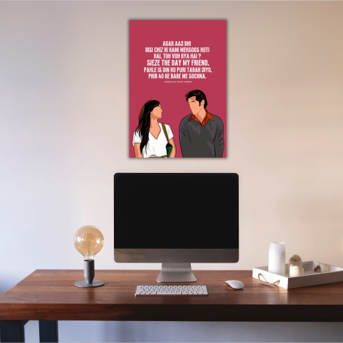 Zindagi Na Milegi Dobara Movie Frame Poster Movie Quote Wall Art Decor Photo Frames Poster Canvas Painting For Bedroom Living Room Decoration Home Office wall Poster Gift, zindagi milegi na daubara poster, zindagi na milegi dobara picture, bollywood movies poster, bollywood movies poster hd, bollywood movies poster images, bollywood movies poster 2025, bollywood movies poster hd wallpaper, bollywood movies poster 2024, bollywood movies poster design, bollywood movies poster 4k, bollywood movie poster