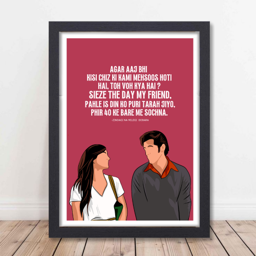 Zindagi Na Milegi Dobara Movie Frame Poster Movie Quote Wall Art Decor Photo Frames Poster Canvas Painting For Bedroom Living Room Decoration Home Office wall Poster Gift, zindagi milegi na daubara poster, zindagi na milegi dobara picture, bollywood movies poster, bollywood movies poster hd, bollywood movies poster images, bollywood movies poster 2025, bollywood movies poster hd wallpaper, bollywood movies poster 2024, bollywood movies poster design, bollywood movies poster 4k, bollywood movie poster