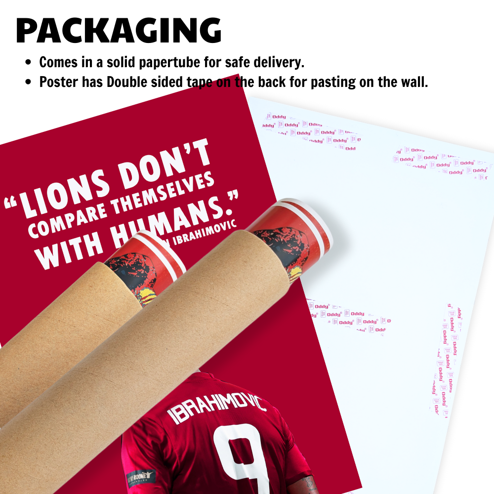 Zlatan Ibrahimovic Poster Frame footballer Motivational Quote Framed Posters Game Sport Players Artwork Canvas Painting with Photo Frames for wall decor for Livingroom restraunt cafe Boys room bedroom turf Home & Office Decoration