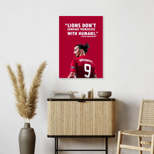 Zlatan Ibrahimovic Poster Frame Swedish former footballer Motivational Quote Framed Posters Game Sport Players Artwork Canvas Painting with Photo Frames for wall decor for Livingroom restraunt cafe Boys room bedroom turf Home & Office Decoration, zlatan ibrahimovic poster, zlatan ibrahimovic quotes, zlatan ibrahimovic picture, zlatan ibrahimovic frames, zlatan poster, zlatan quote poster, zlatan frame, zlatan wall art