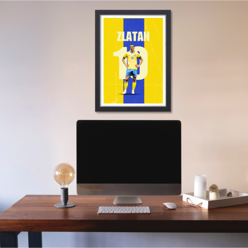 Zlatan Ibrahimovic Poster Frame Swedish former footballer Motivational Quote Framed Posters Game Sport Players Artwork Canvas Painting with Photo Frames for wall decor for Livingroom restraunt cafe Boys room bedroom turf Home & Office Decoration, zlatan ibrahimovic poster, zlatan ibrahimovic quotes, zlatan ibrahimovic picture, zlatan ibrahimovic frames, zlatan poster, zlatan quote poster, zlatan frame, zlatan wall art