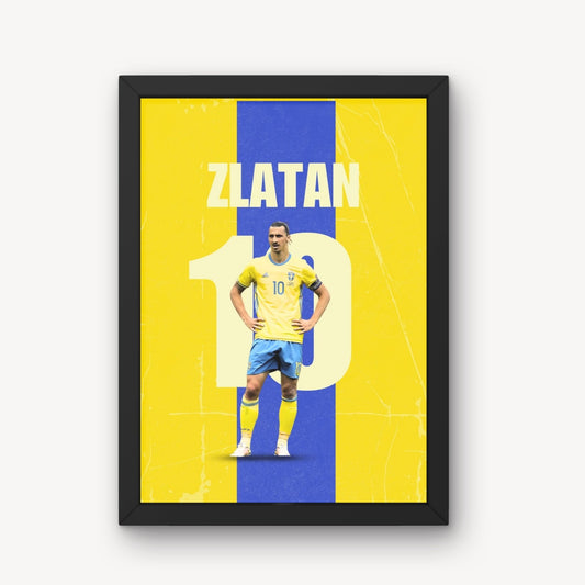 Zlatan Football Player Art