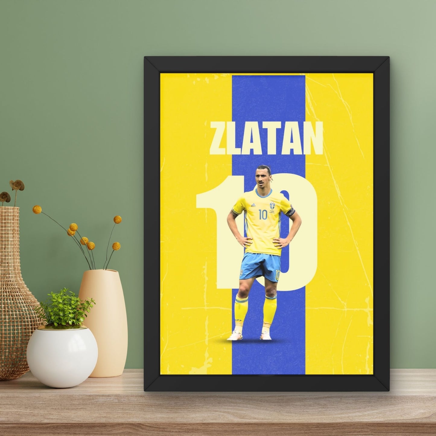 Zlatan Football Player Art