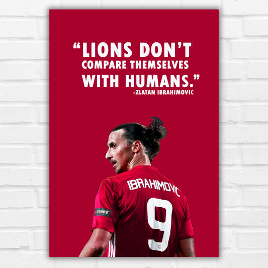 Zlatan Ibrahimovic Poster Frame Swedish former footballer Motivational Quote Framed Posters Game Sport Players Artwork Canvas Painting with Photo Frames for wall decor for Livingroom restraunt cafe Boys room bedroom turf Home & Office Decoration, zlatan ibrahimovic poster, zlatan ibrahimovic quotes, zlatan ibrahimovic picture, zlatan ibrahimovic frames, zlatan poster, zlatan quote poster, zlatan frame, zlatan wall art