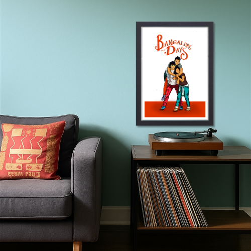 Banglore days Movie Poster Frame Bollywood Movies Artwork Framed Posters Funny Art Canvas Paintings Photo Frames for Wall Decor Bedroom Living Room Dining Hall Restraunt Cafe & Office Wall Decoration, Banglore days poster, Banglore days poster hd, bangalore days movie poster hd, bangalore days poster, bangalore days poster hd, mollywood posters, bollywood movies poster, bollywood movies poster