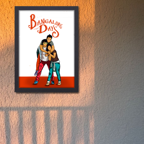 Banglore days Movie Poster Frame Bollywood Movies Artwork Framed Posters Funny Art Canvas Paintings Photo Frames for Wall Decor Bedroom Living Room Dining Hall Restraunt Cafe & Office Wall Decoration, Banglore days poster, Banglore days poster hd, bangalore days movie poster hd, bangalore days poster, bangalore days poster hd, mollywood posters, bollywood movies poster, bollywood movies poster