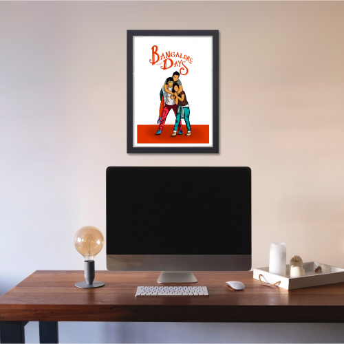 Banglore days Movie Poster Frame Bollywood Movies Artwork Framed Posters Funny Art Canvas Paintings Photo Frames for Wall Decor Bedroom Living Room Dining Hall Restraunt Cafe & Office Wall Decoration, Banglore days poster, Banglore days poster hd, bangalore days movie poster hd, bangalore days poster, bangalore days poster hd, mollywood posters, bollywood movies poster, bollywood movies poster