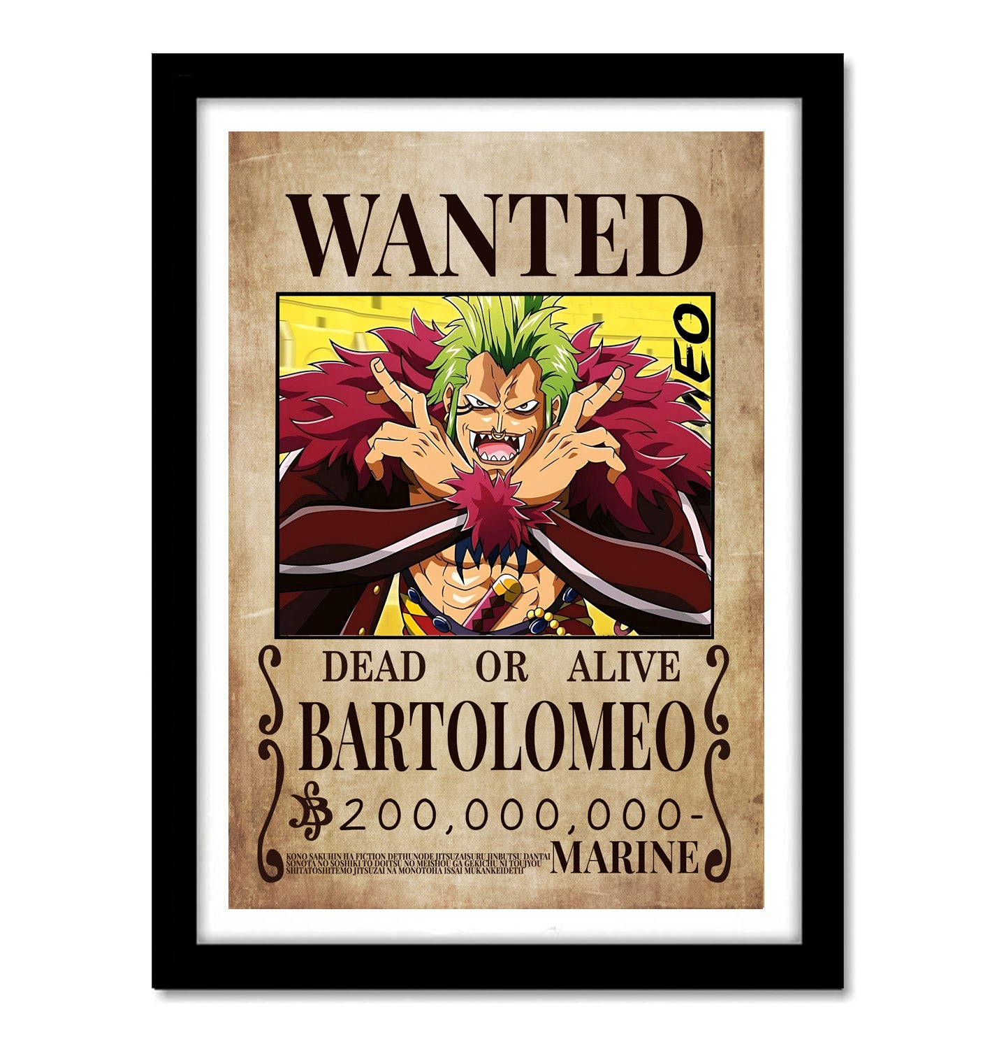 One Piece Bartolomeo Art work