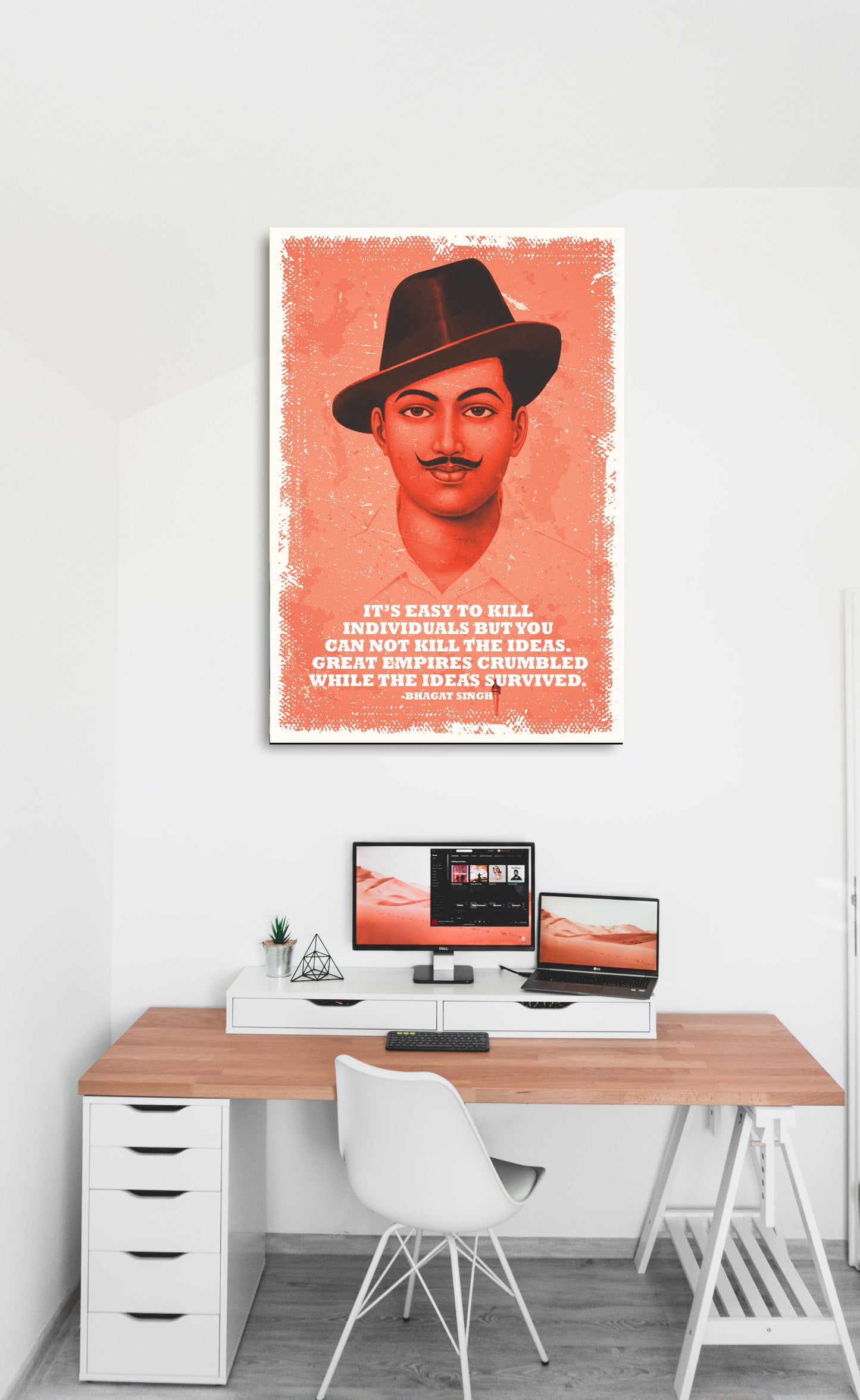 Bhagat Singh Motivational Art work