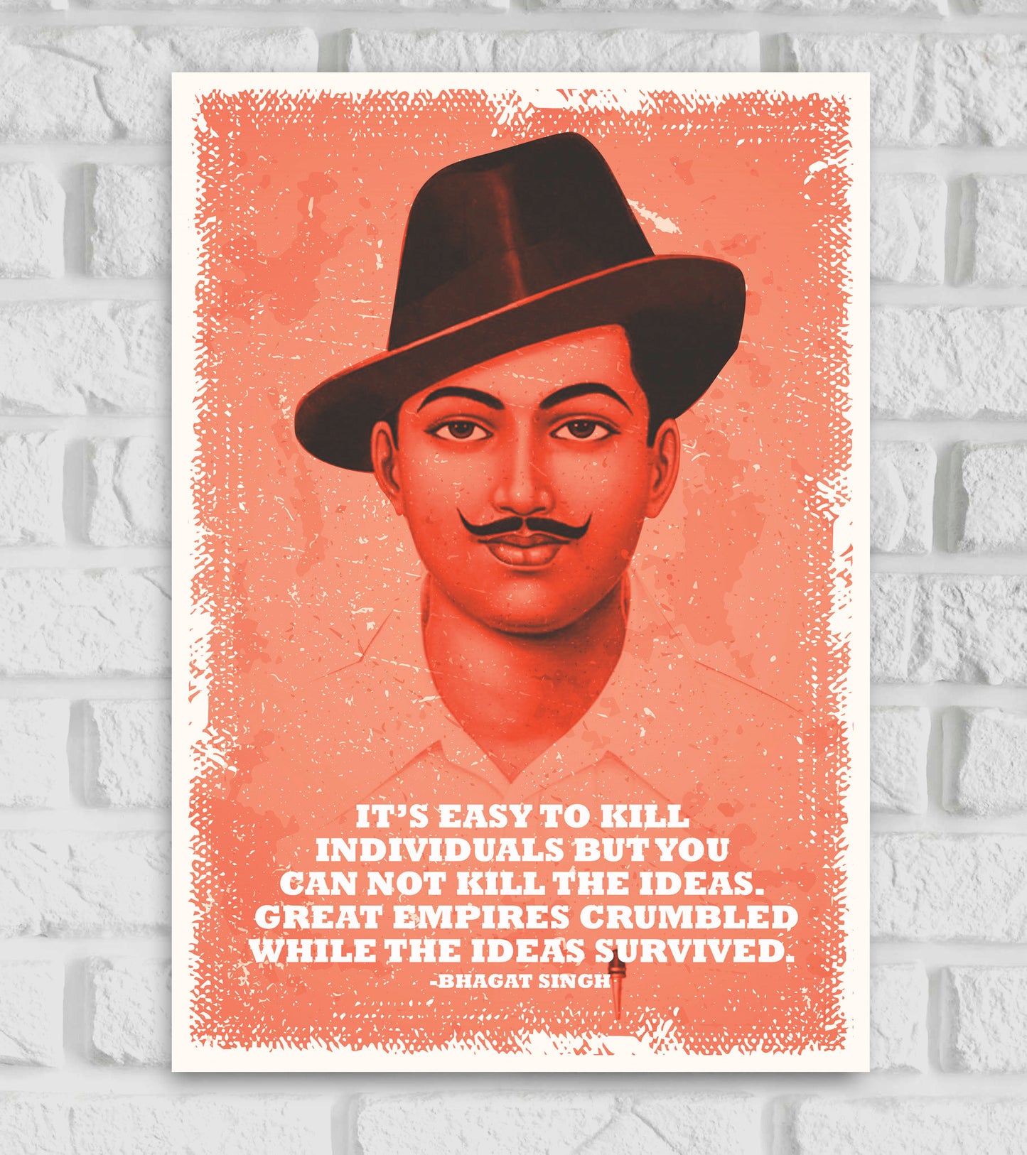 Bhagat Singh Motivational Art work