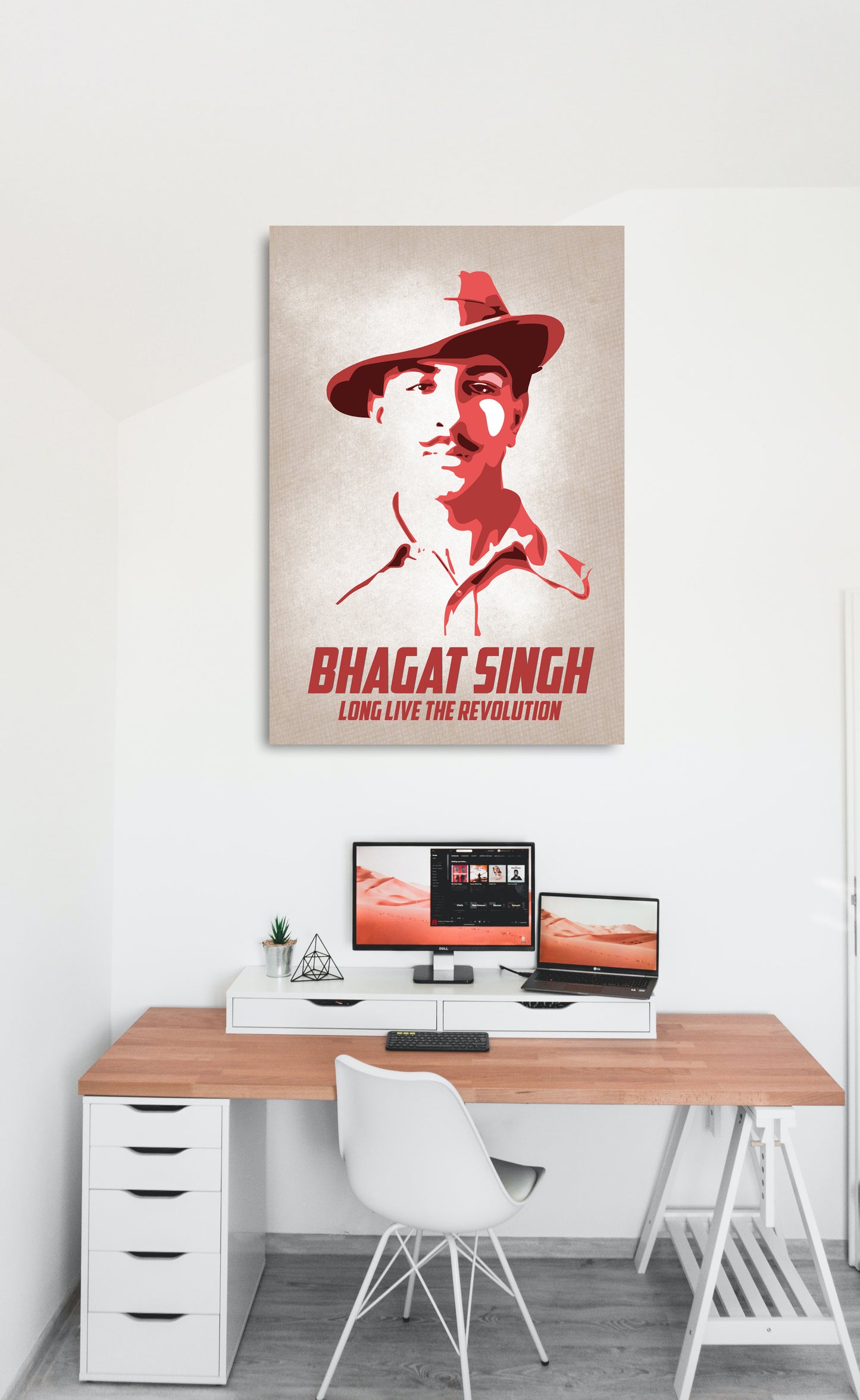 Bhagat Singh Motivational Art work