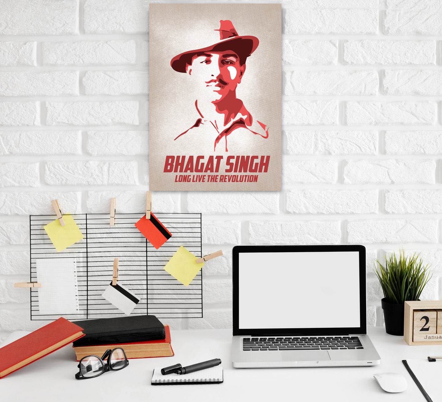 Bhagat Singh Motivational Art work