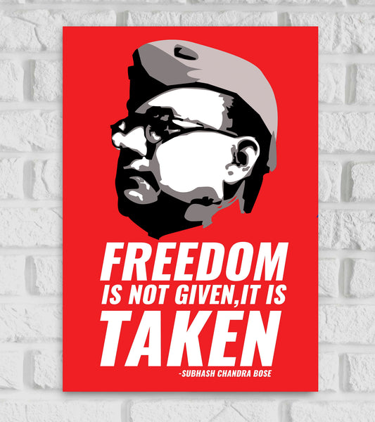 Netaji Subhash C. Bose Motivational Art work