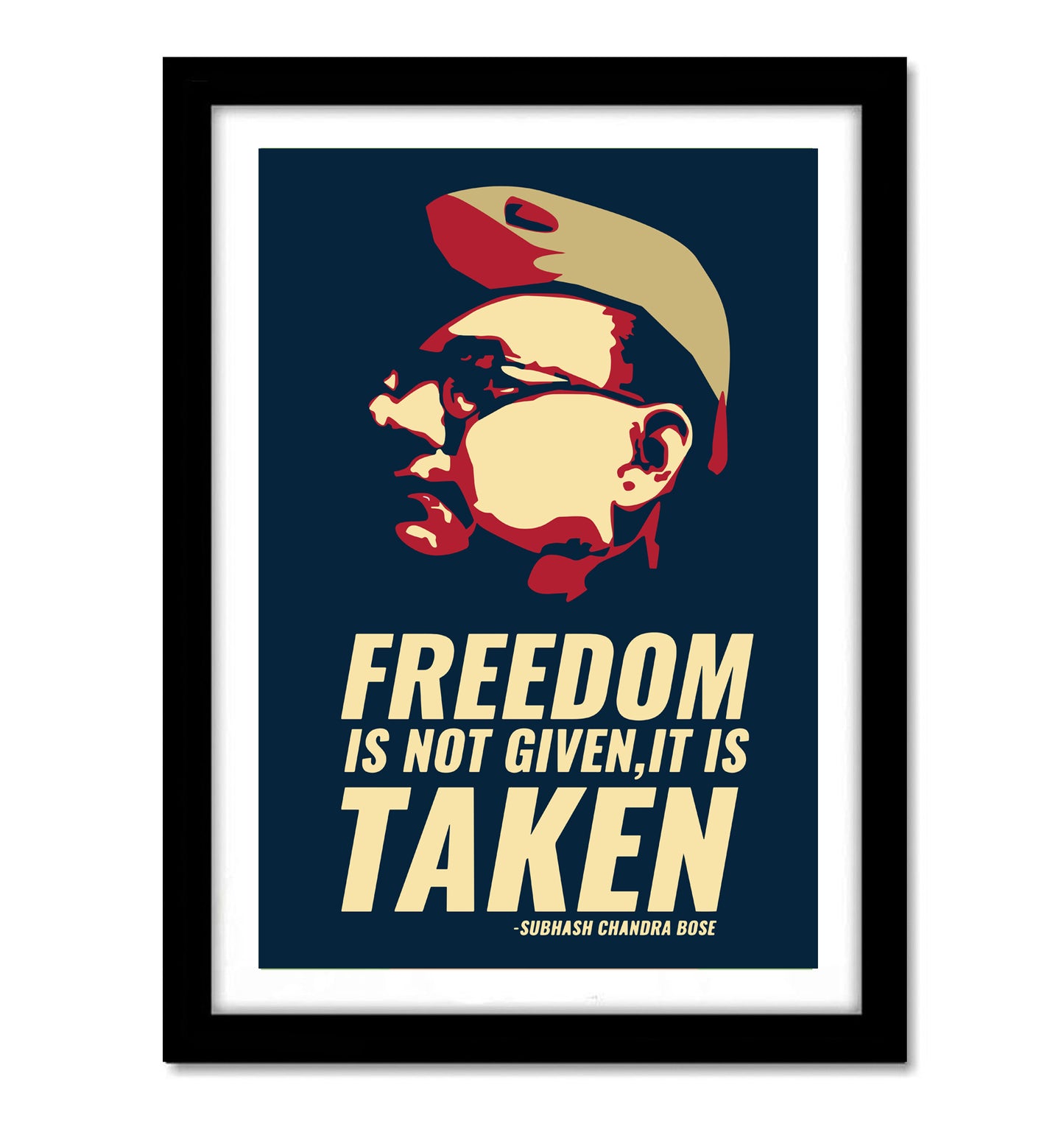 Netaji Subhash C. Bose Motivational Art work