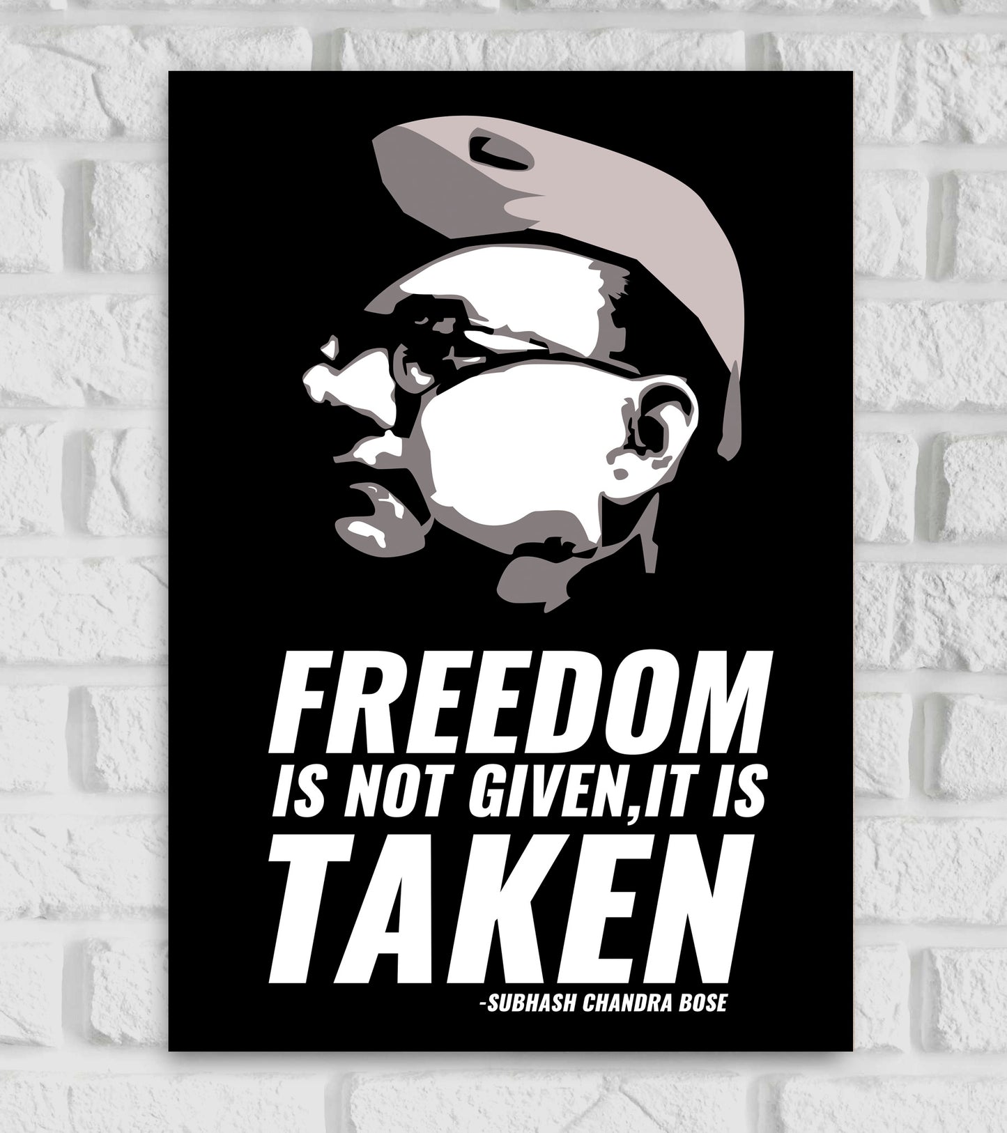 Netaji Subhash C. Bose Motivational Art work